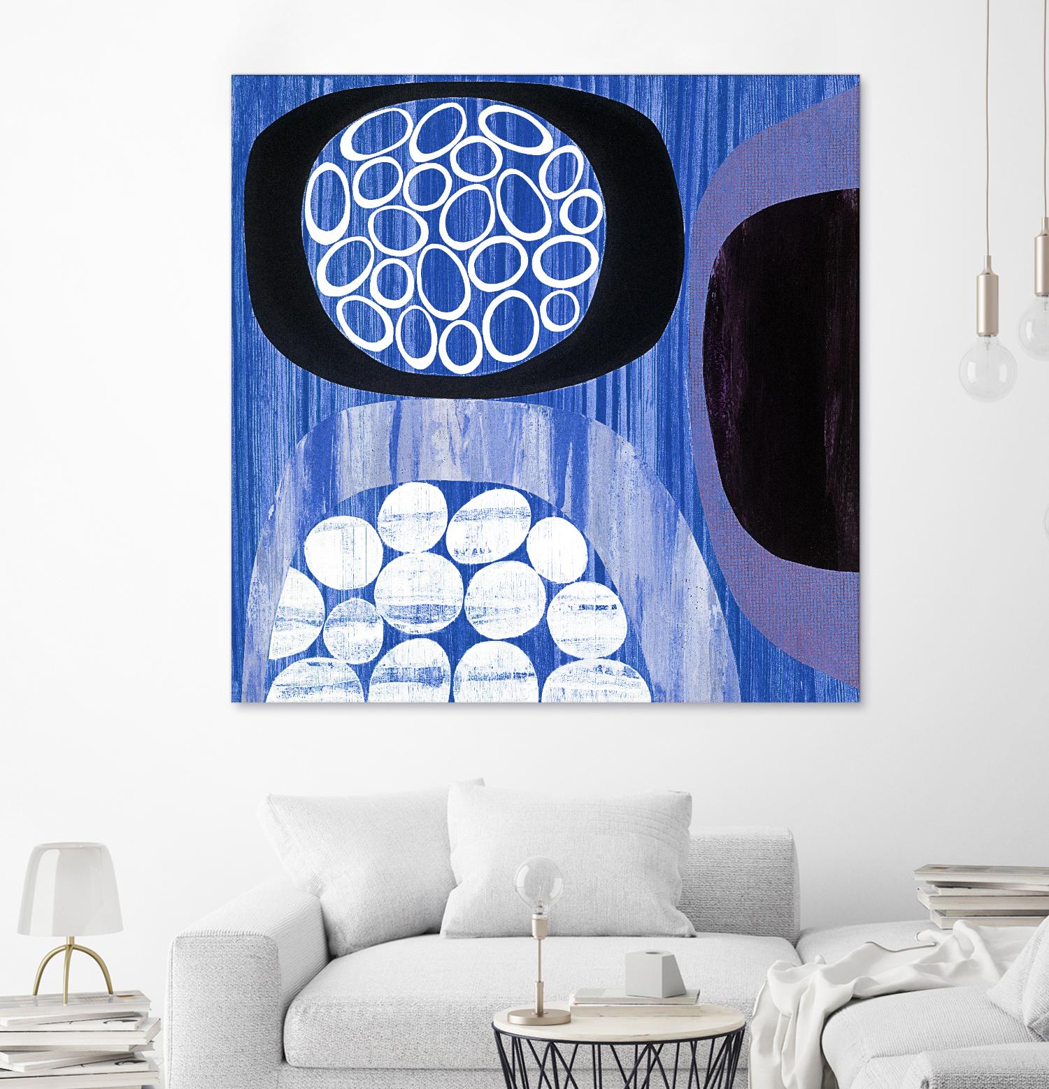 New Beginning I by Mary Calkins on GIANT ART - purple abstract