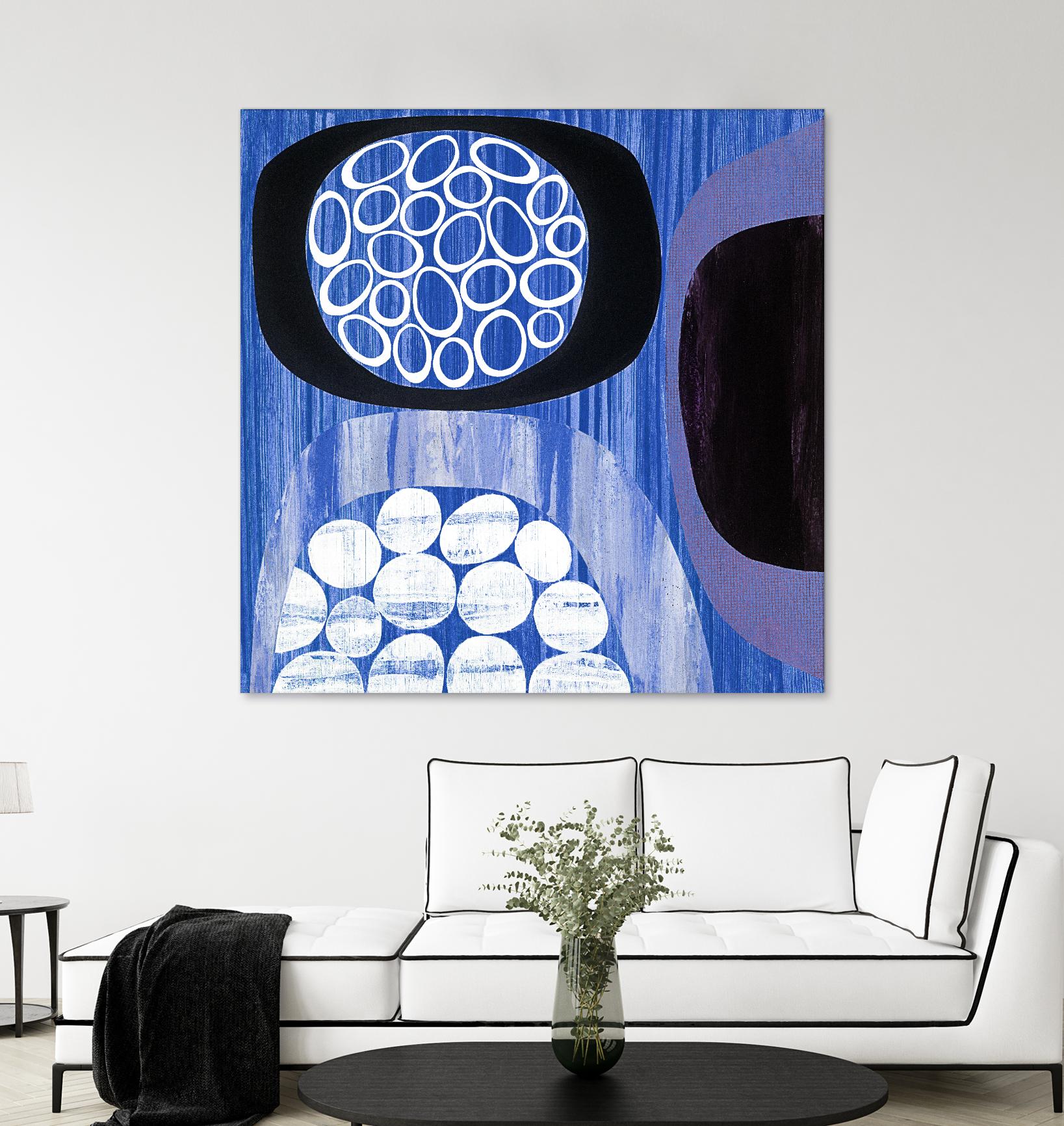 New Beginning I by Mary Calkins on GIANT ART - purple abstract