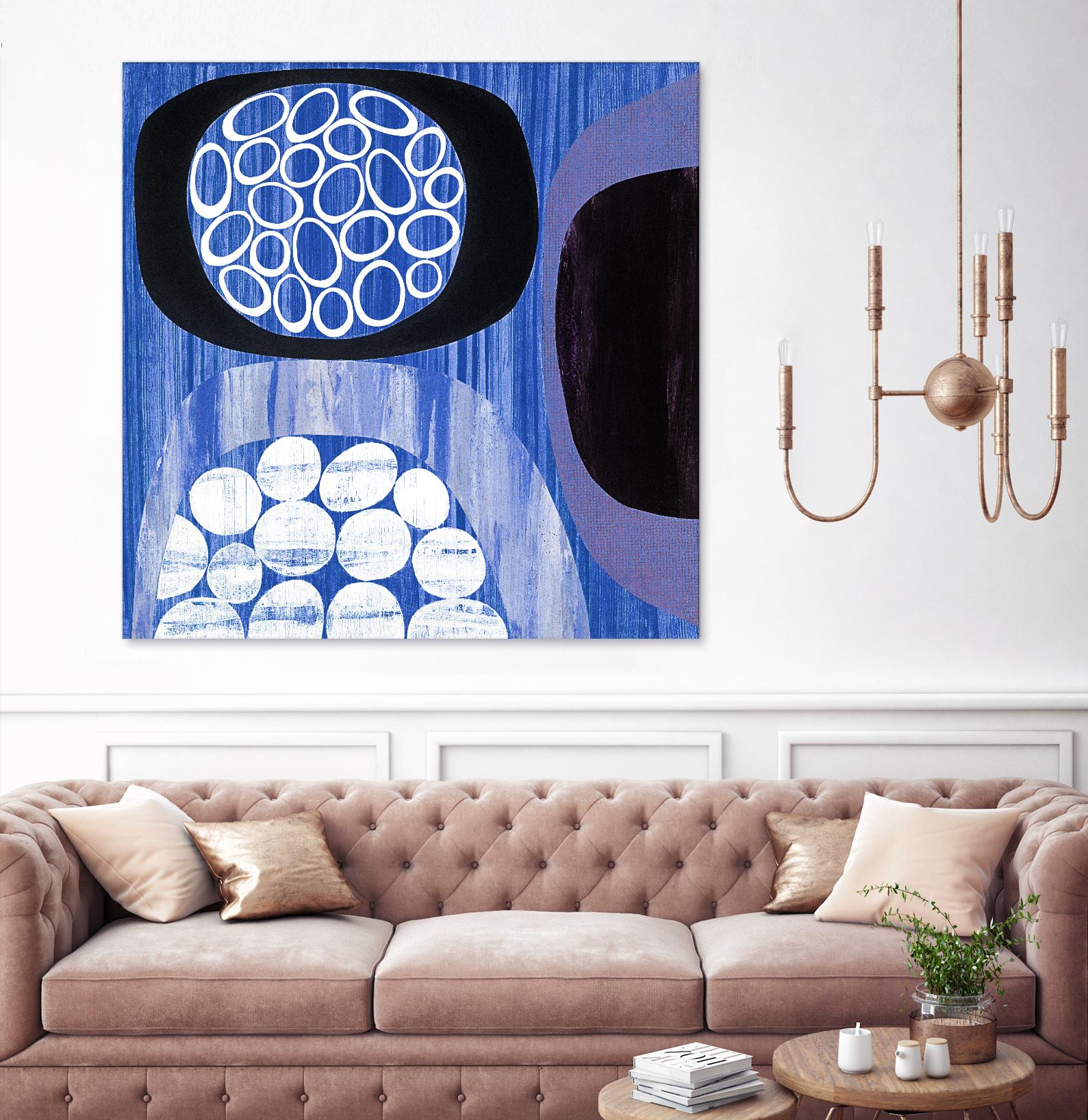 New Beginning I by Mary Calkins on GIANT ART - purple abstract