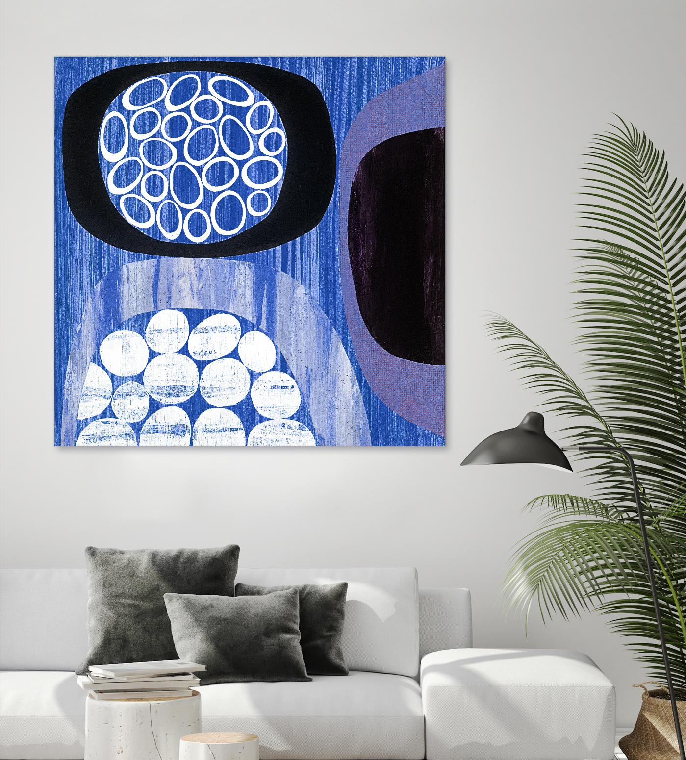 New Beginning I by Mary Calkins on GIANT ART - purple abstract