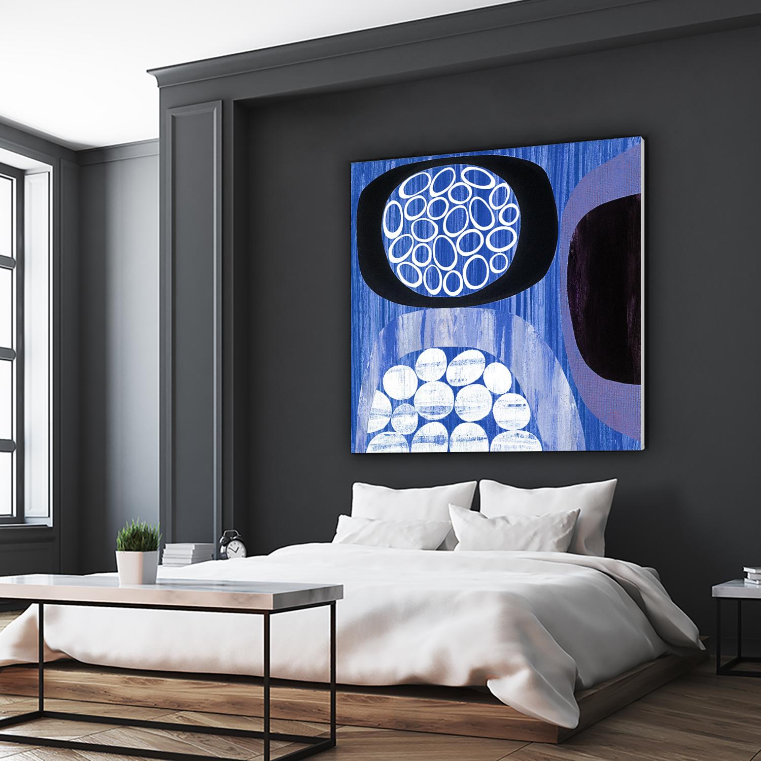 New Beginning I by Mary Calkins on GIANT ART - purple abstract