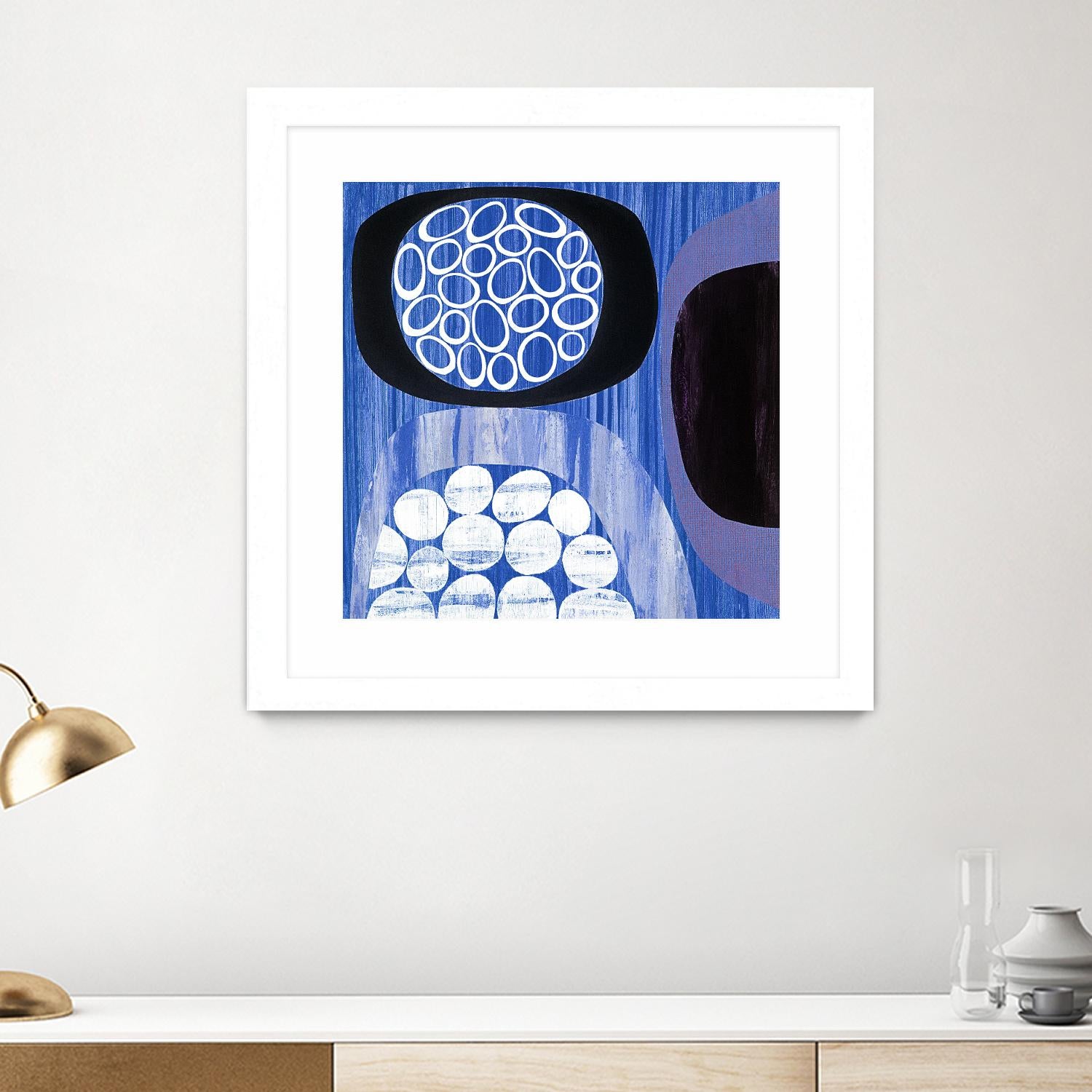 New Beginning I by Mary Calkins on GIANT ART - purple abstract