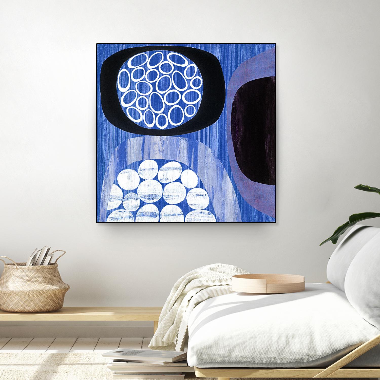 New Beginning I by Mary Calkins on GIANT ART - purple abstract