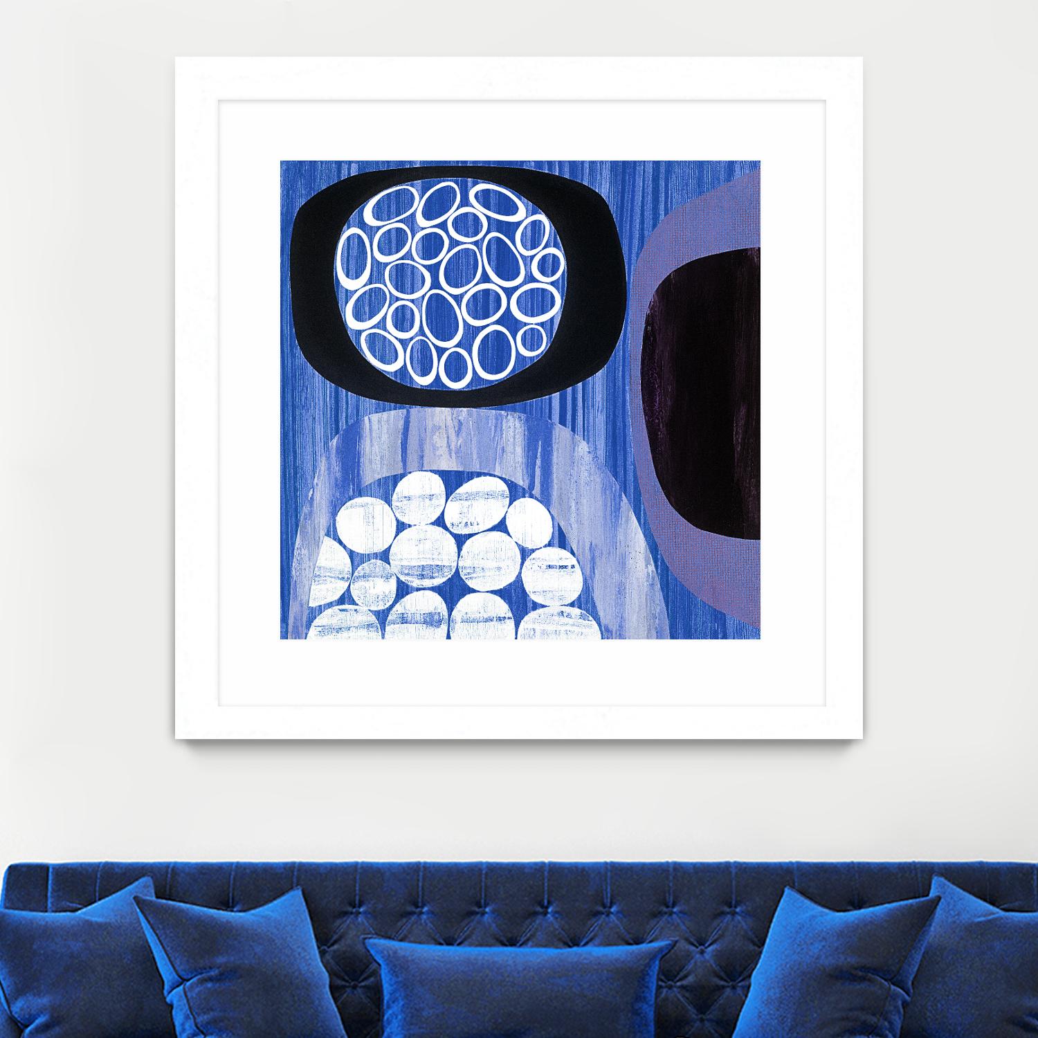 New Beginning I by Mary Calkins on GIANT ART - purple abstract