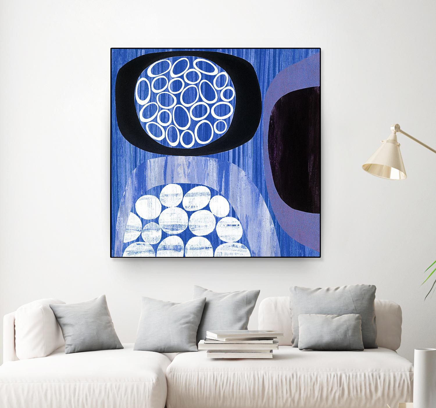 New Beginning I by Mary Calkins on GIANT ART - purple abstract