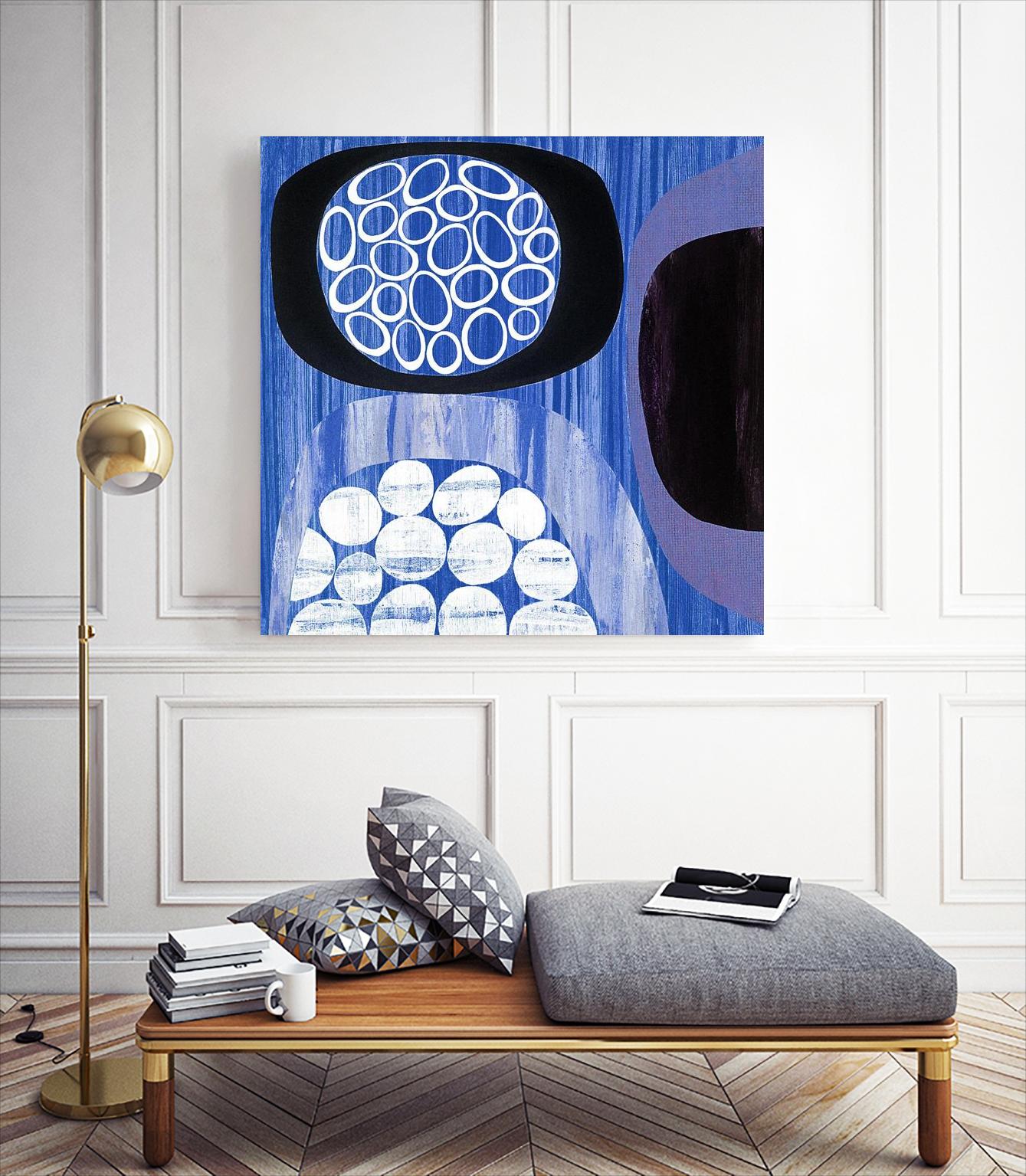 New Beginning I by Mary Calkins on GIANT ART - purple abstract