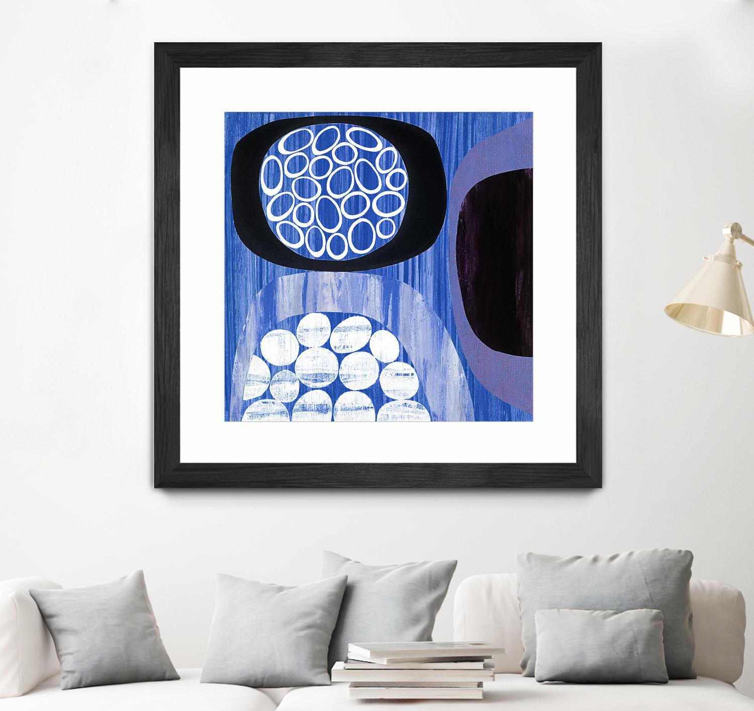 New Beginning I by Mary Calkins on GIANT ART - purple abstract