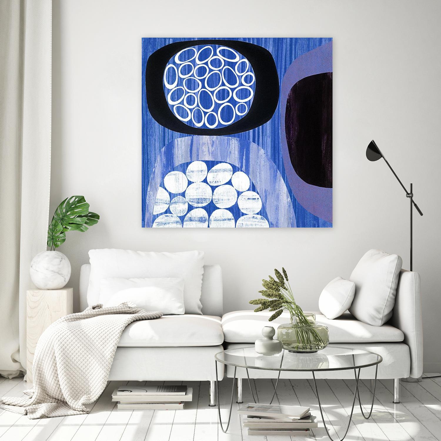 New Beginning I by Mary Calkins on GIANT ART - purple abstract