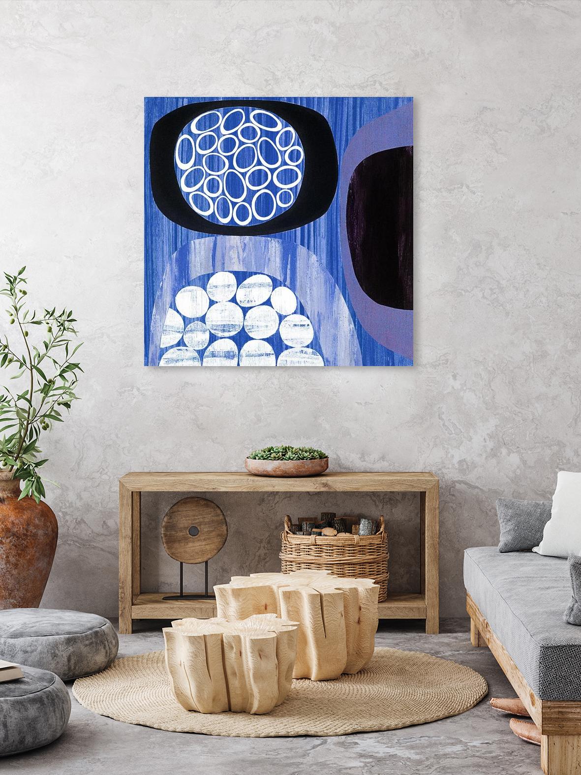 New Beginning I by Mary Calkins on GIANT ART - purple abstract