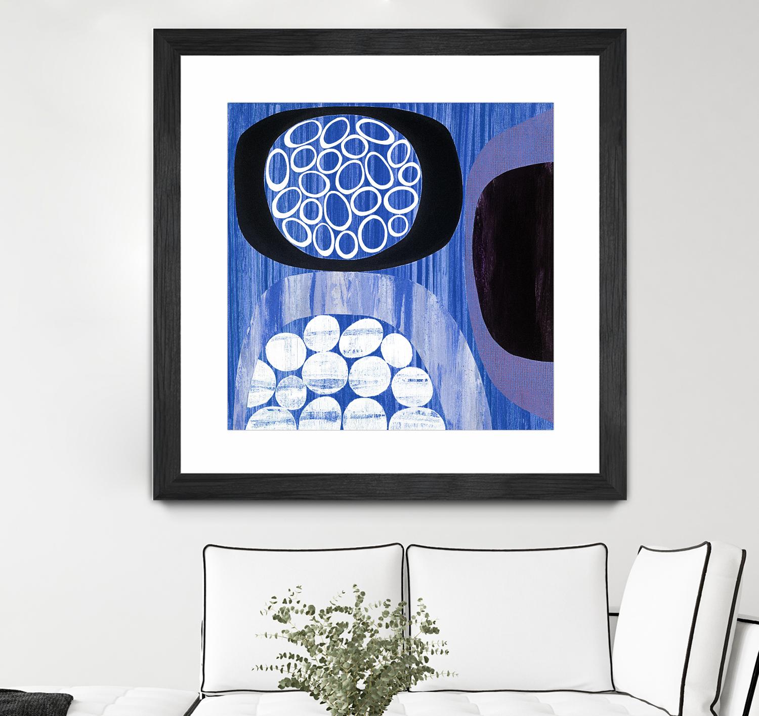 New Beginning I by Mary Calkins on GIANT ART - purple abstract