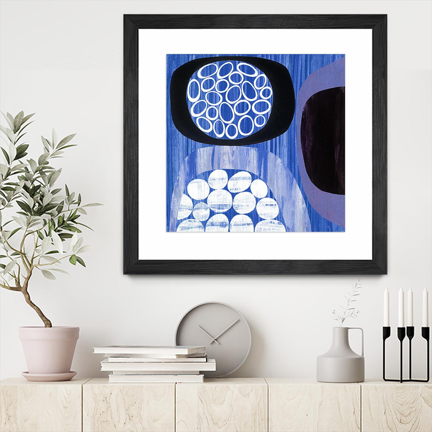 New Beginning I by Mary Calkins on GIANT ART - purple abstract