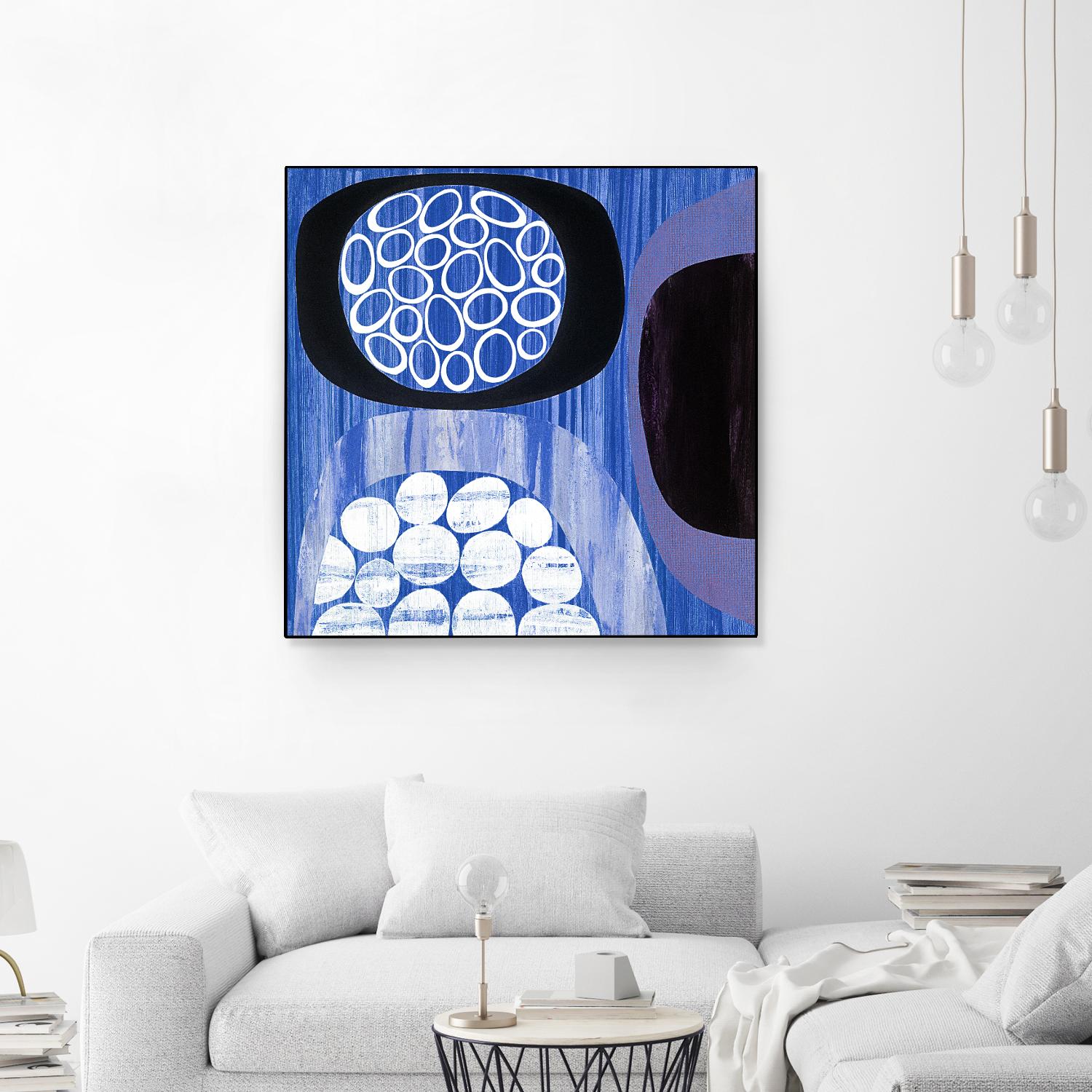 New Beginning I by Mary Calkins on GIANT ART - purple abstract