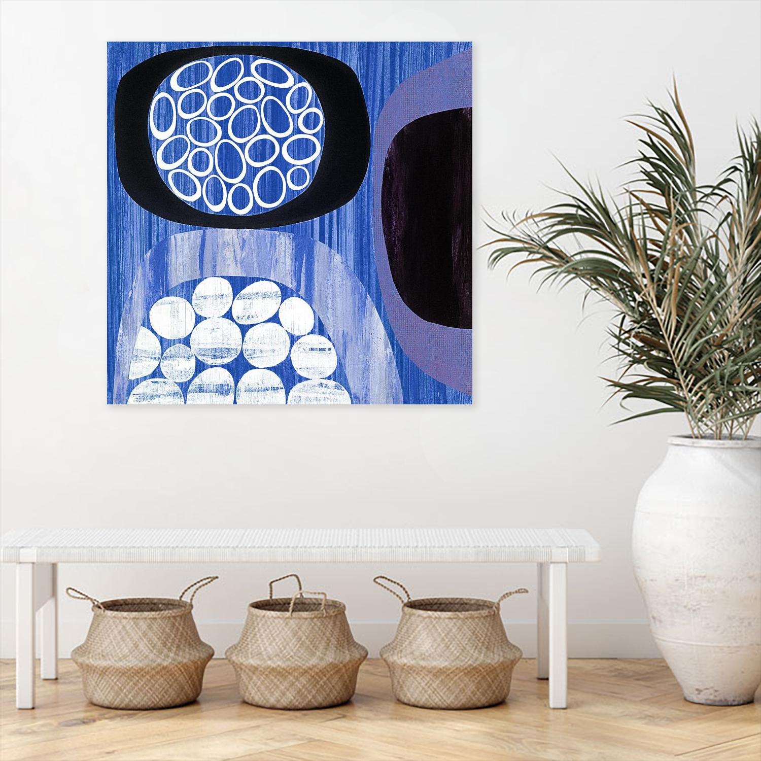 New Beginning I by Mary Calkins on GIANT ART - purple abstract