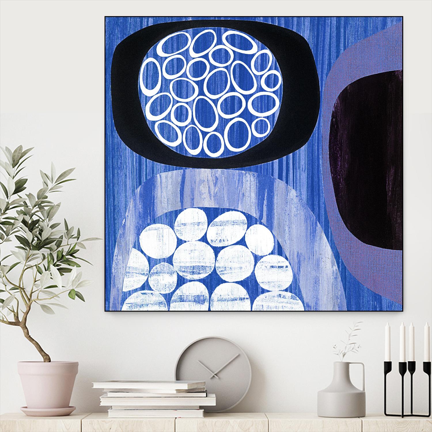 New Beginning I by Mary Calkins on GIANT ART - purple abstract