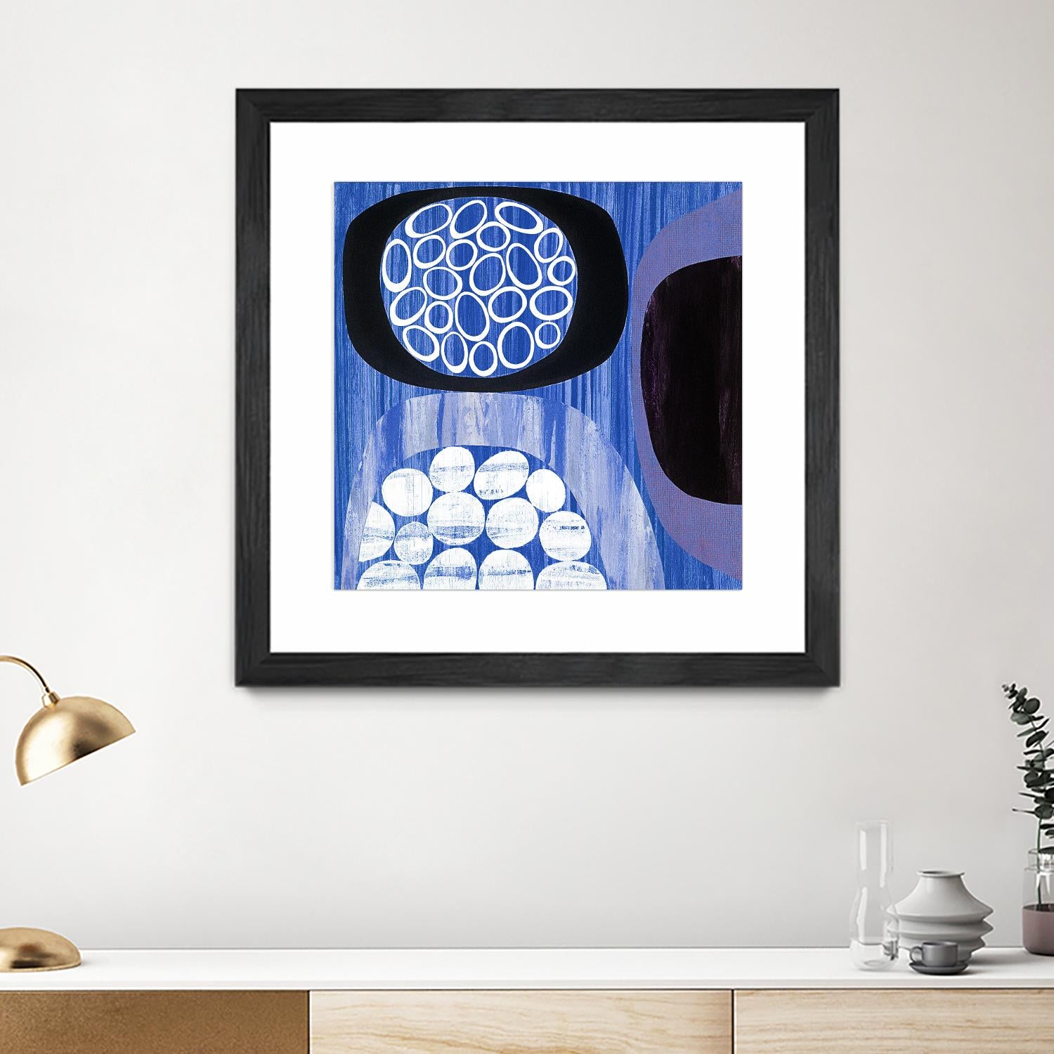 New Beginning I by Mary Calkins on GIANT ART - purple abstract