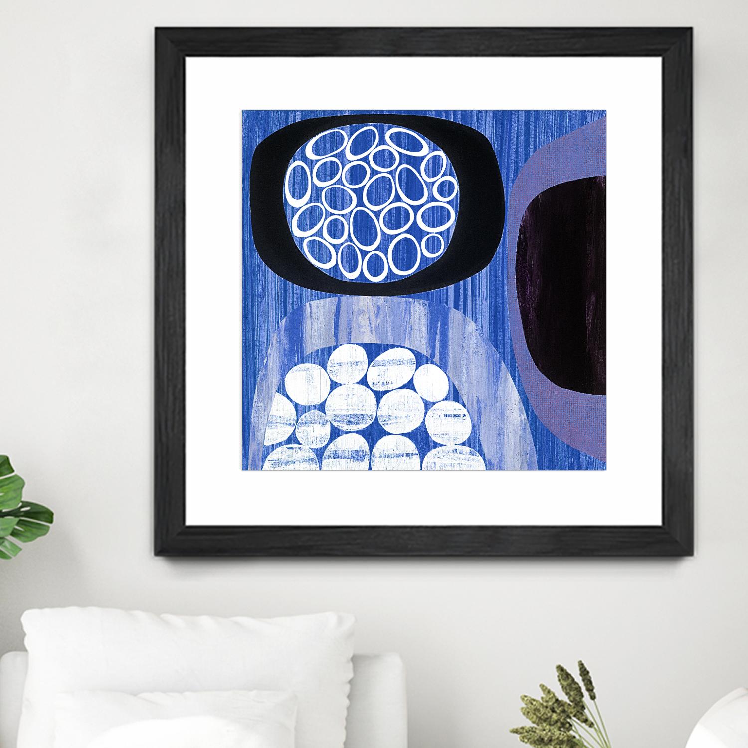 New Beginning I by Mary Calkins on GIANT ART - purple abstract