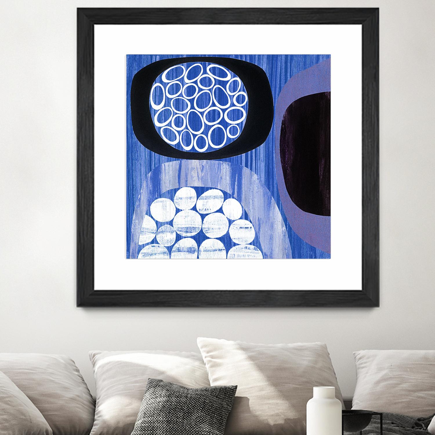 New Beginning I by Mary Calkins on GIANT ART - purple abstract