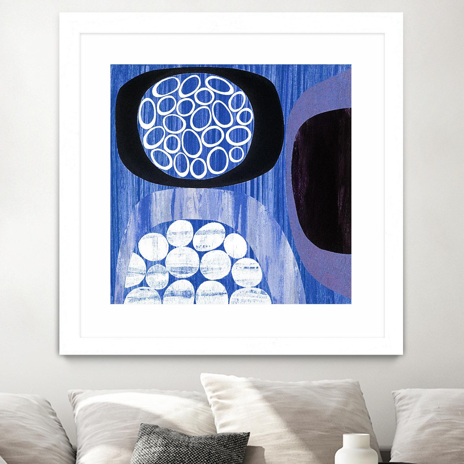 New Beginning I by Mary Calkins on GIANT ART - purple abstract