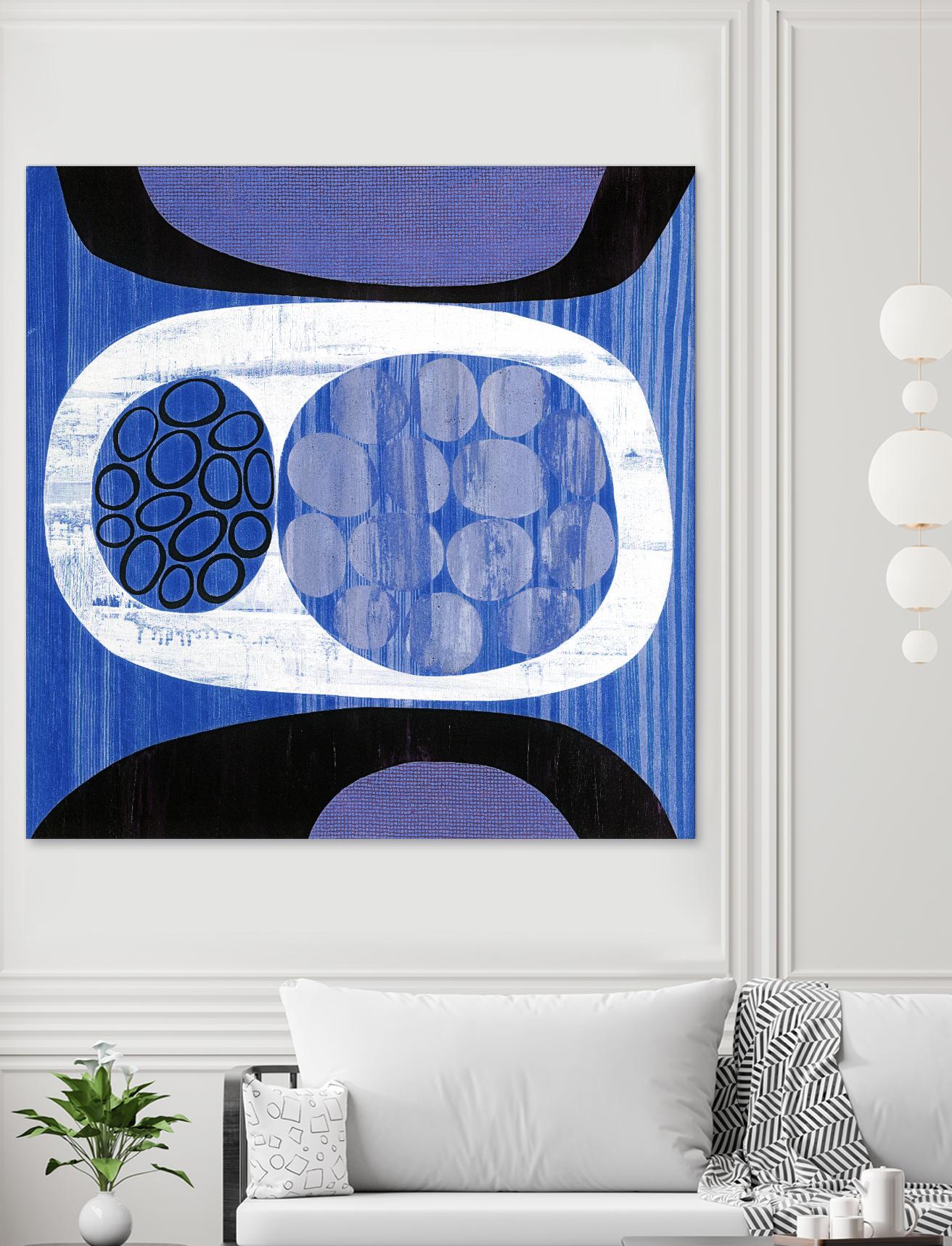 New Beginning II by Mary Calkins on GIANT ART - purple abstract