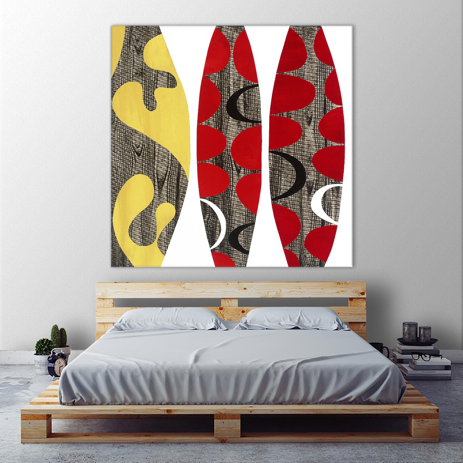Empowerment I by Mary Calkins on GIANT ART - red abstract