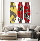 Empowerment I by Mary Calkins on GIANT ART - red abstract