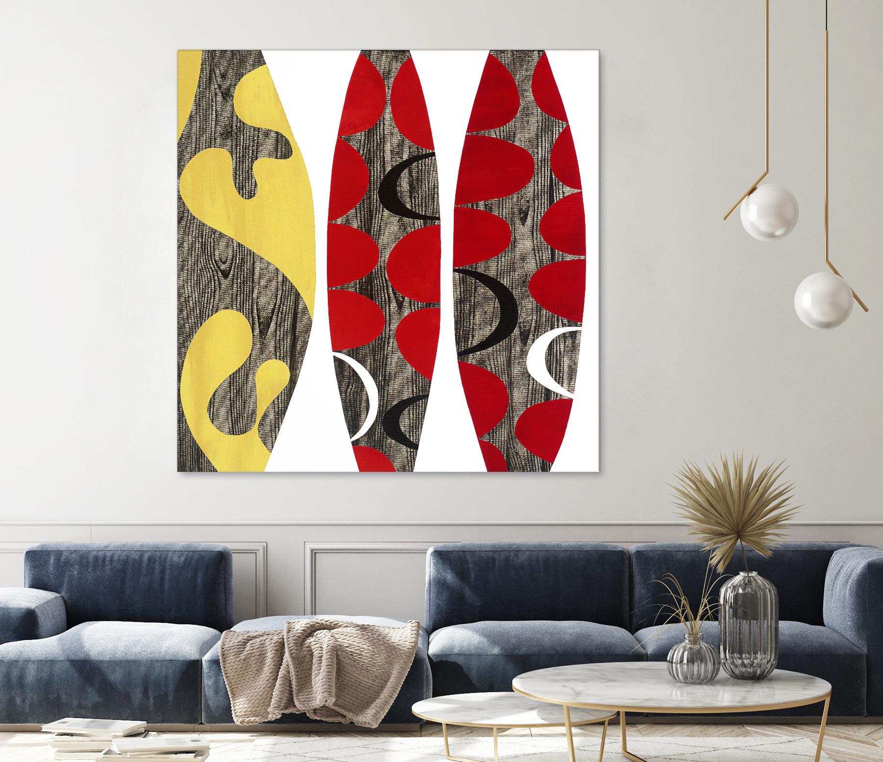 Empowerment I by Mary Calkins on GIANT ART - red abstract