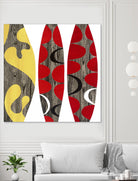 Empowerment I by Mary Calkins on GIANT ART - red abstract