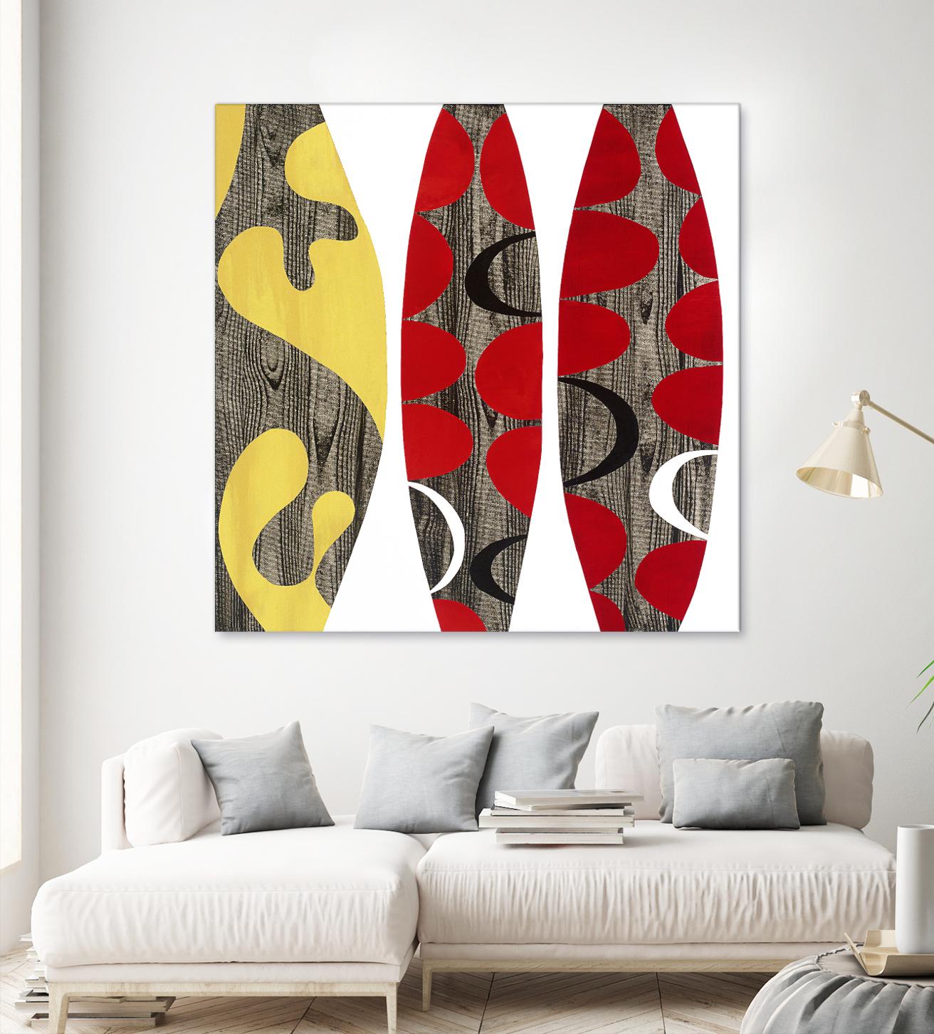 Empowerment I by Mary Calkins on GIANT ART - red abstract