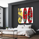 Empowerment I by Mary Calkins on GIANT ART - red abstract