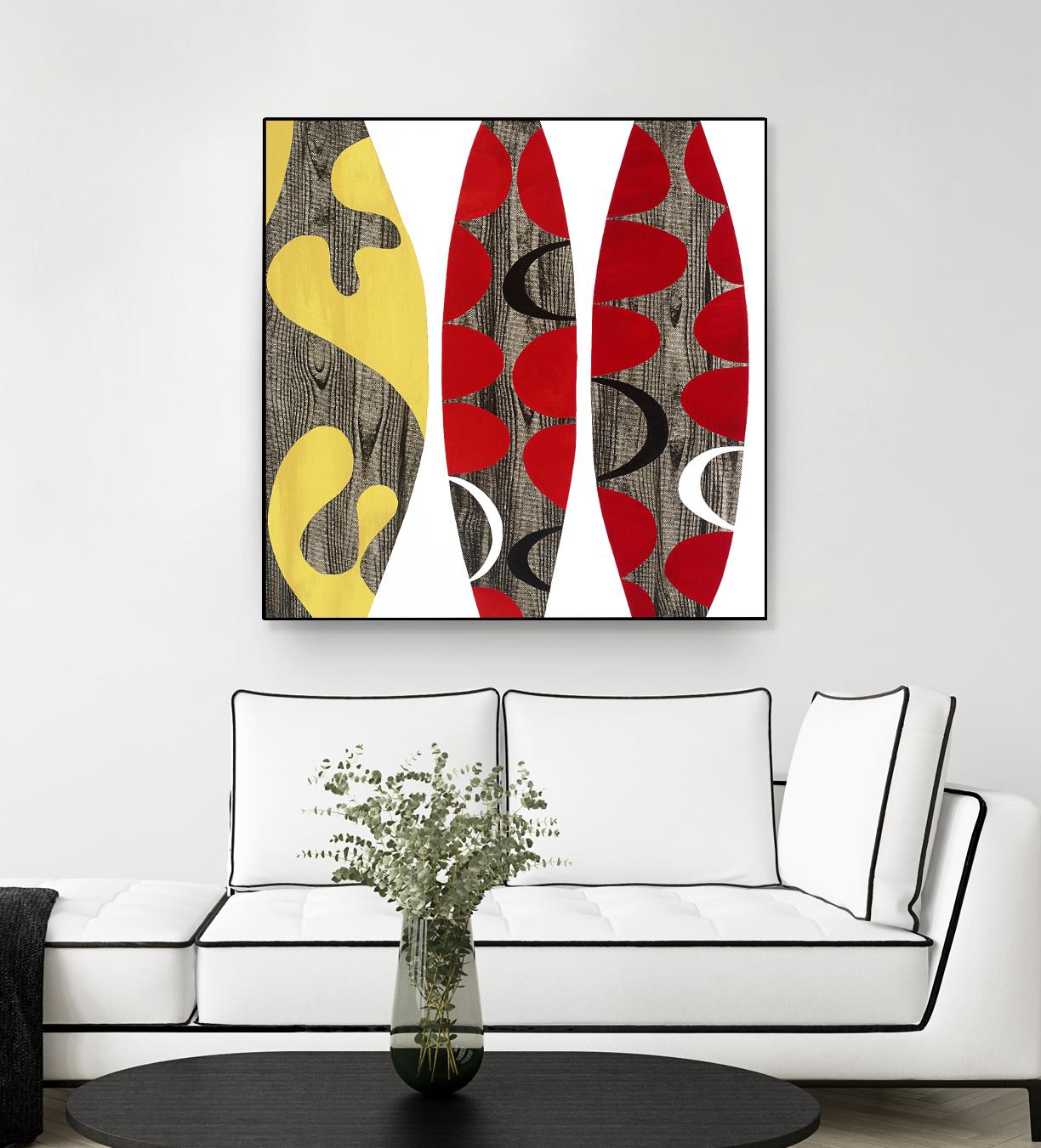 Empowerment I by Mary Calkins on GIANT ART - red abstract