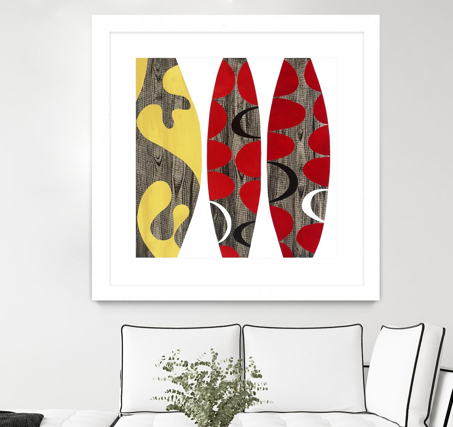 Empowerment I by Mary Calkins on GIANT ART - red abstract