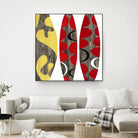 Empowerment I by Mary Calkins on GIANT ART - red abstract