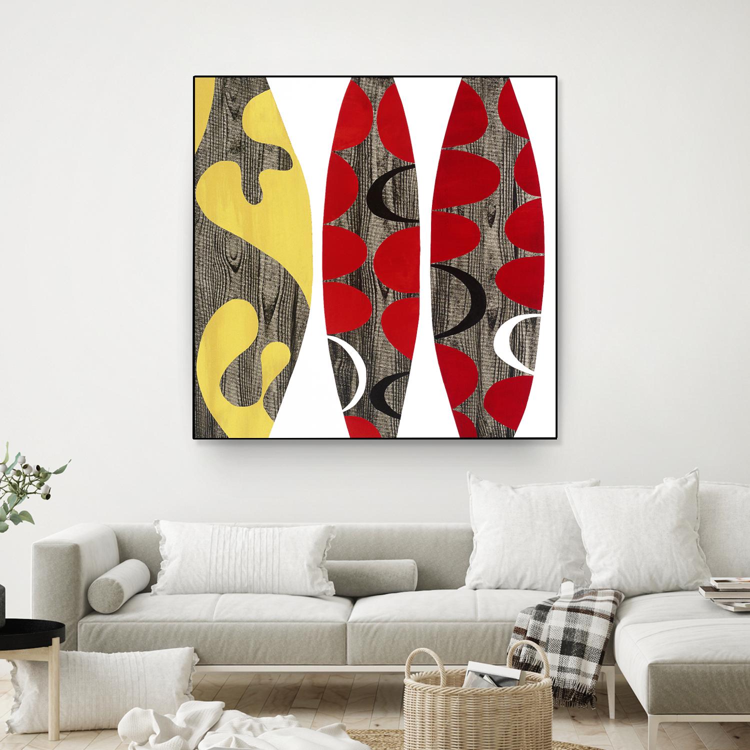 Empowerment I by Mary Calkins on GIANT ART - red abstract
