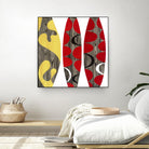 Empowerment I by Mary Calkins on GIANT ART - red abstract