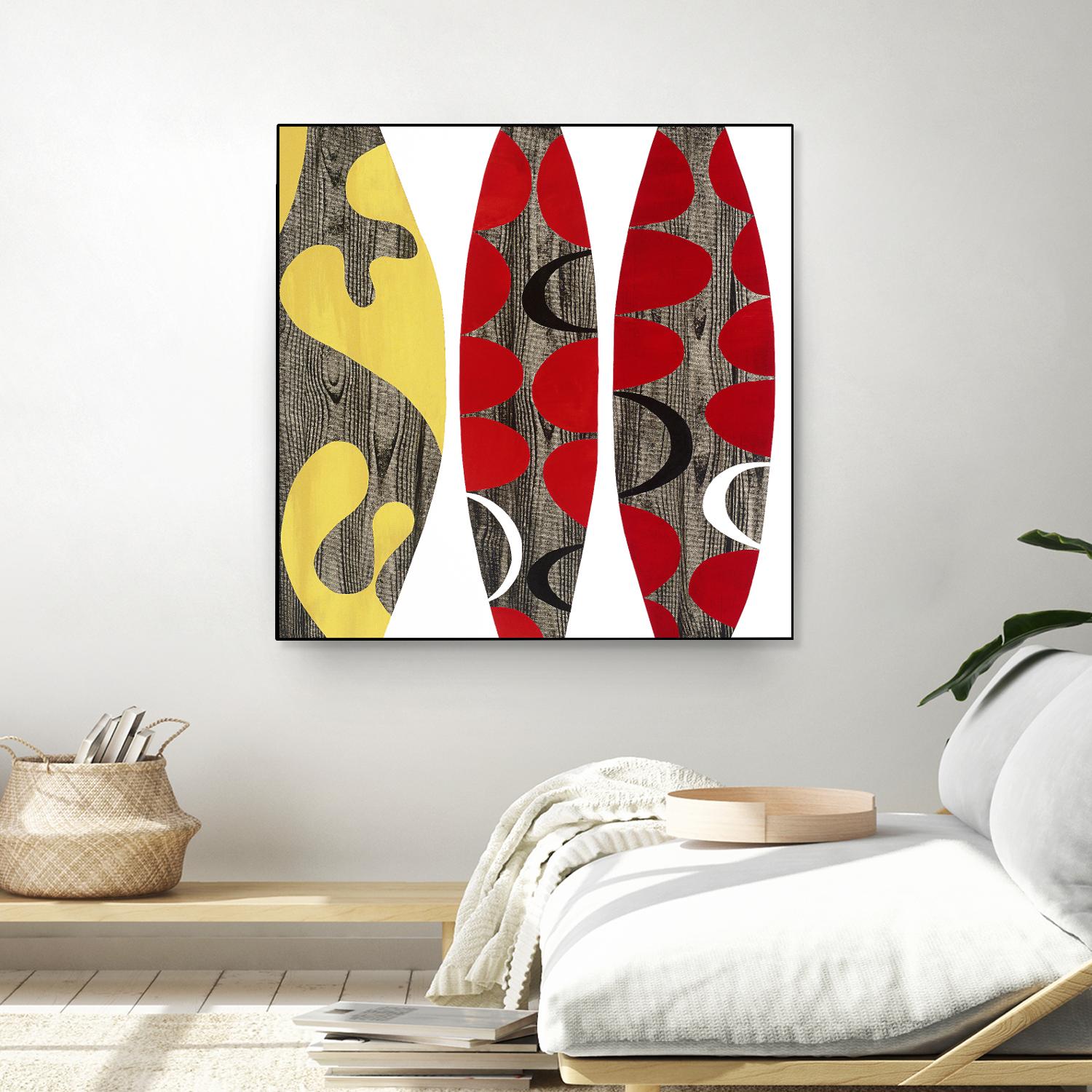 Empowerment I by Mary Calkins on GIANT ART - red abstract