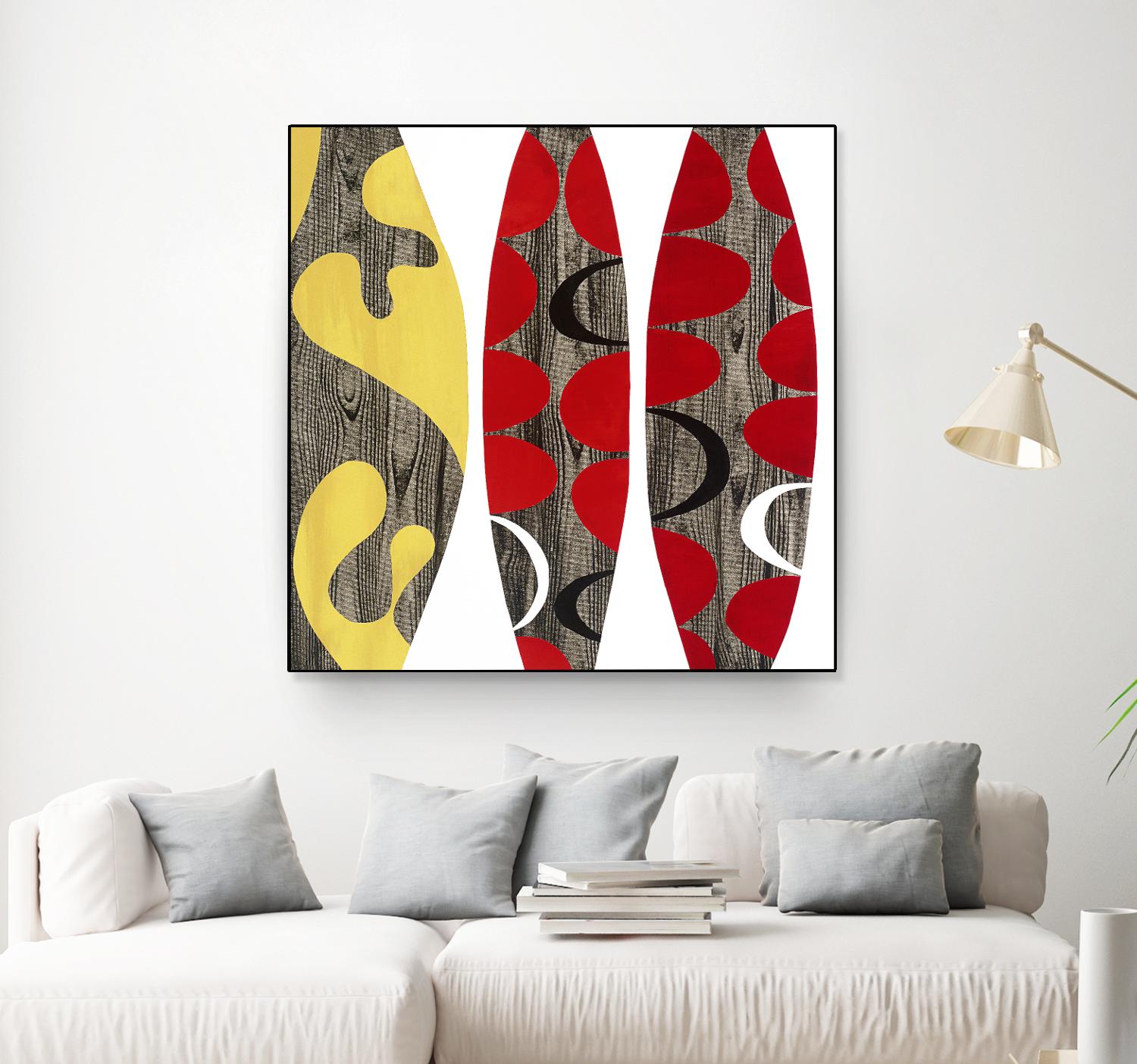 Empowerment I by Mary Calkins on GIANT ART - red abstract