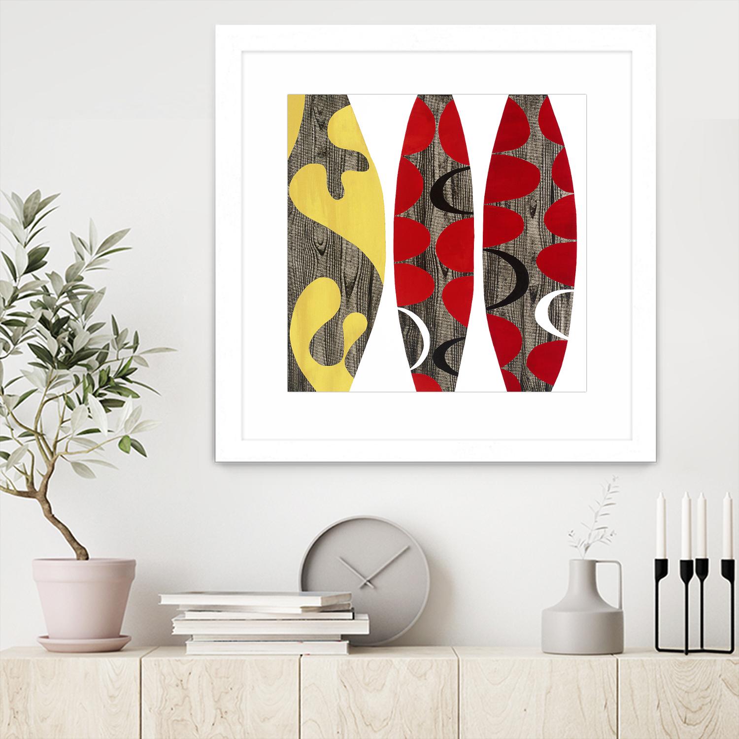 Empowerment I by Mary Calkins on GIANT ART - red abstract