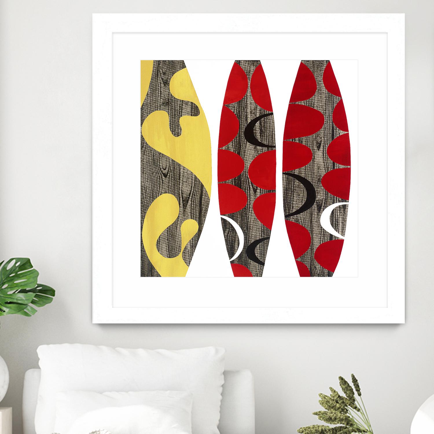 Empowerment I by Mary Calkins on GIANT ART - red abstract