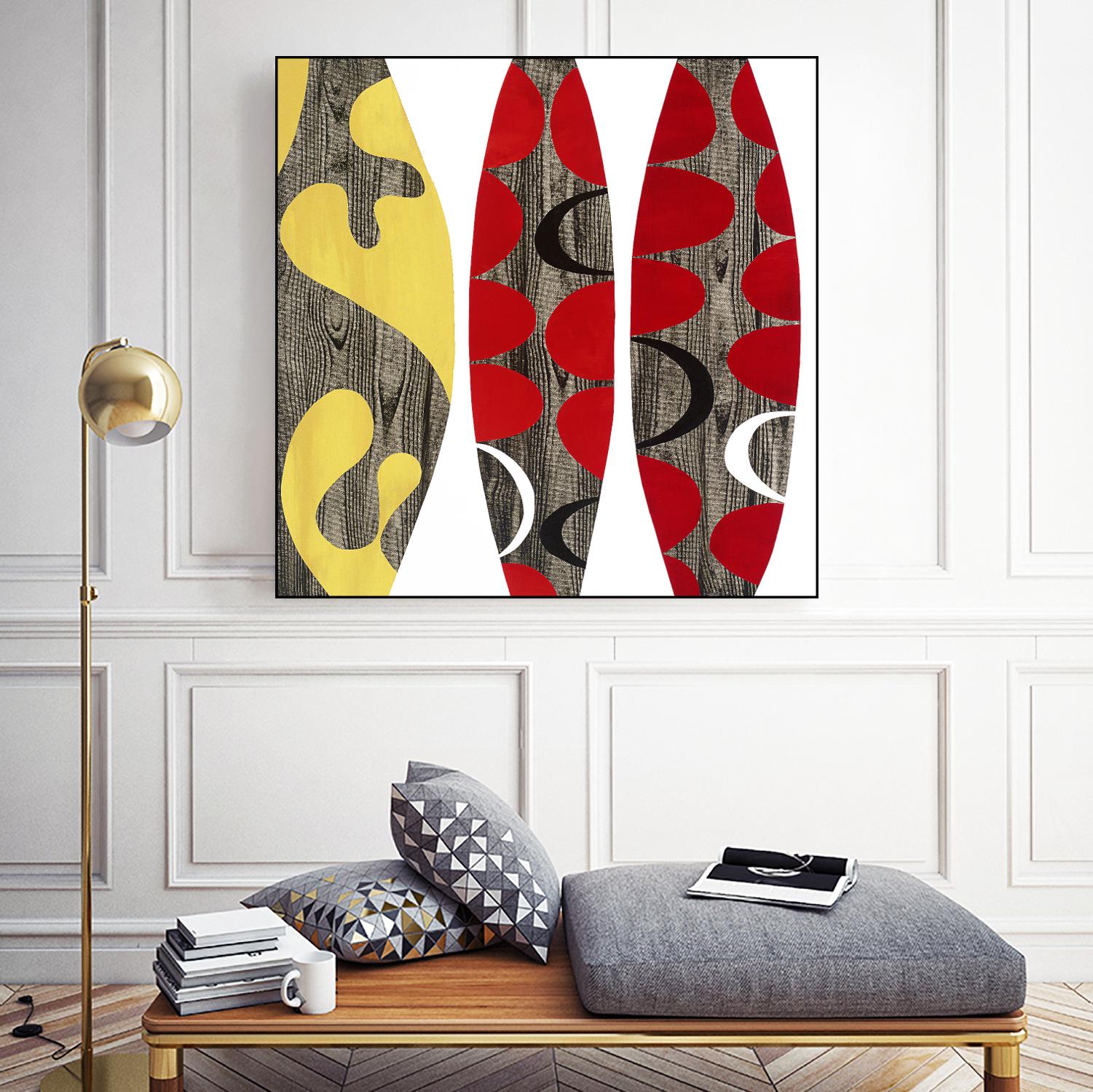 Empowerment I by Mary Calkins on GIANT ART - red abstract