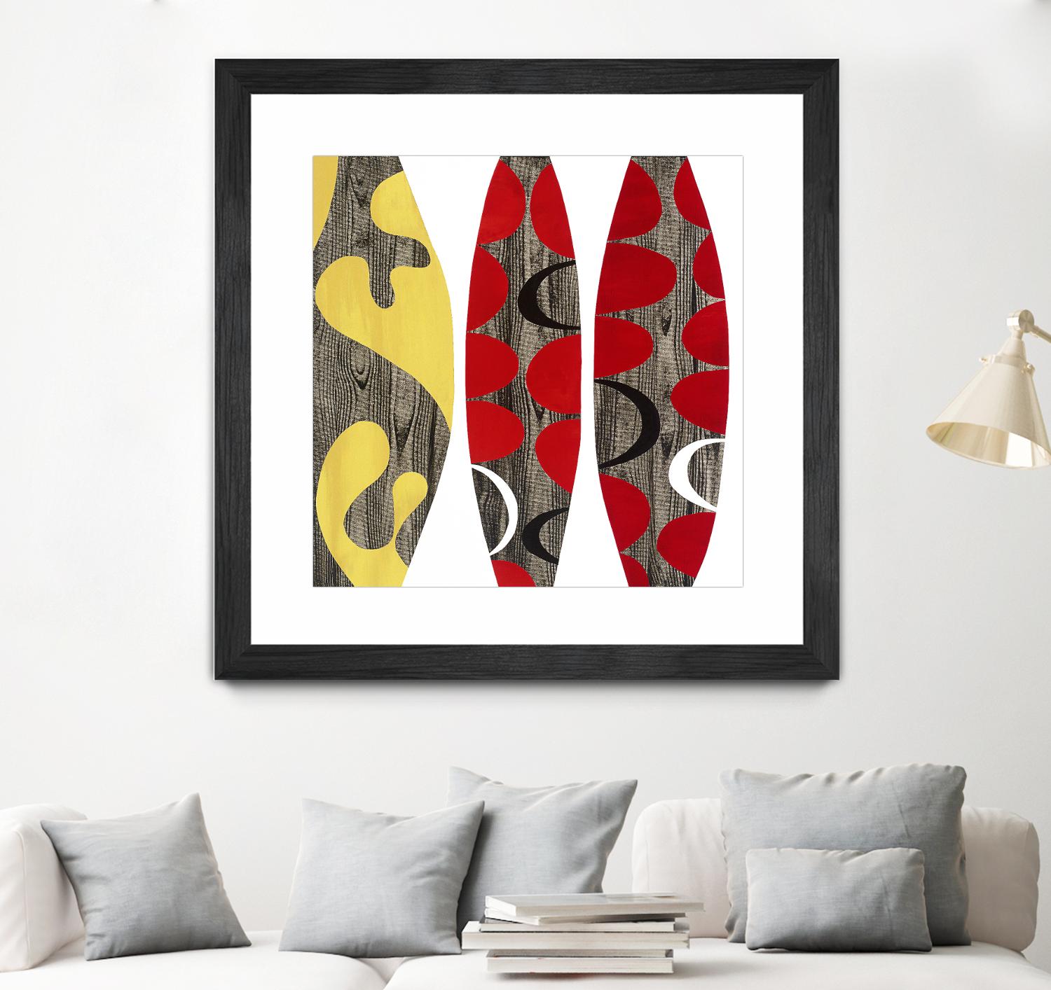 Empowerment I by Mary Calkins on GIANT ART - red abstract