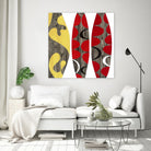 Empowerment I by Mary Calkins on GIANT ART - red abstract