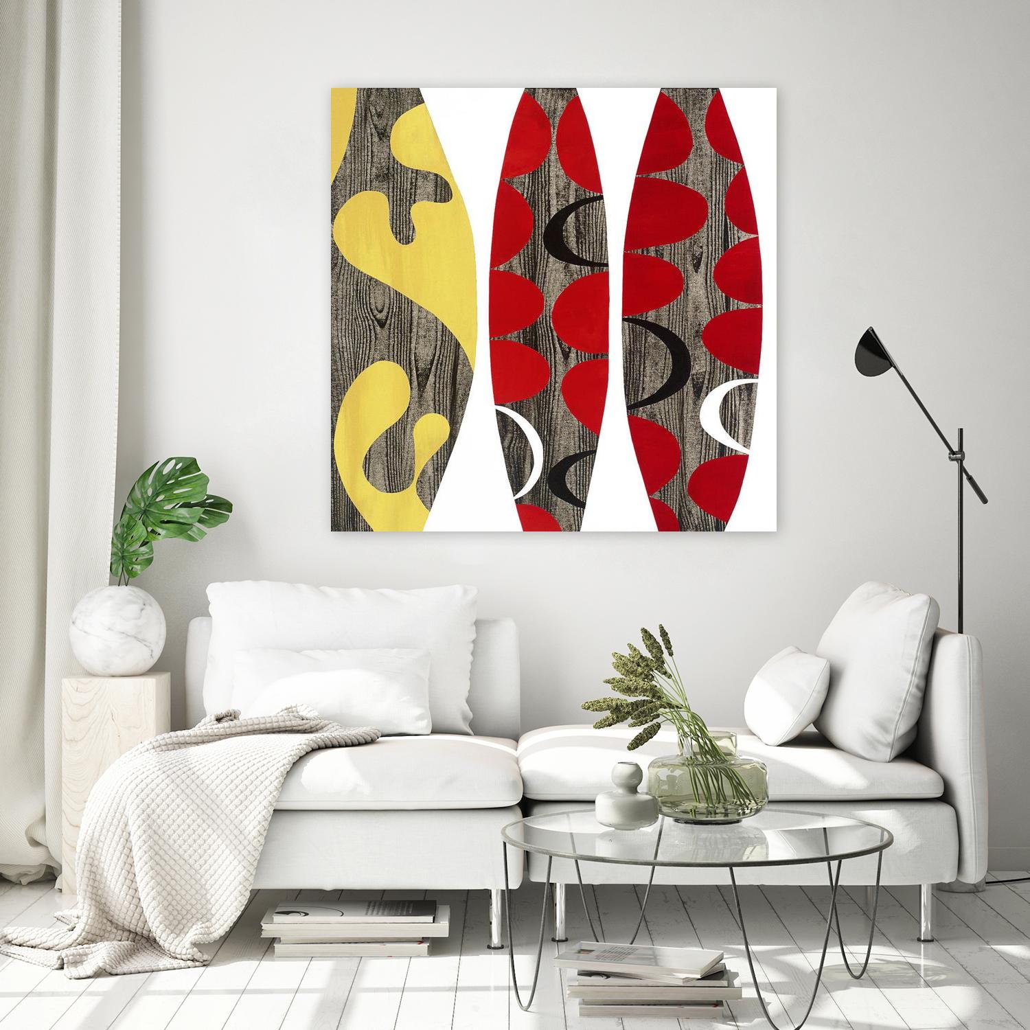 Empowerment I by Mary Calkins on GIANT ART - red abstract