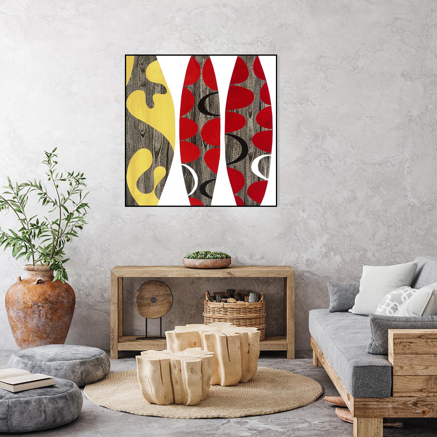 Empowerment I by Mary Calkins on GIANT ART - red abstract