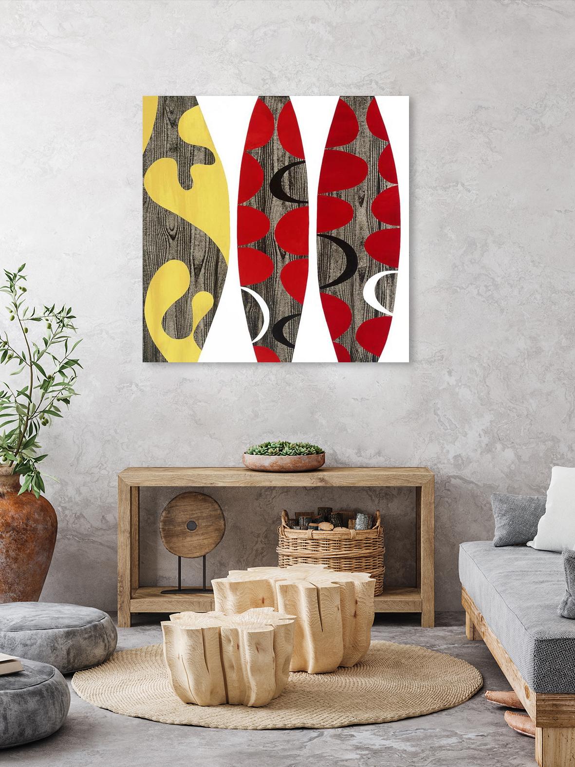 Empowerment I by Mary Calkins on GIANT ART - red abstract