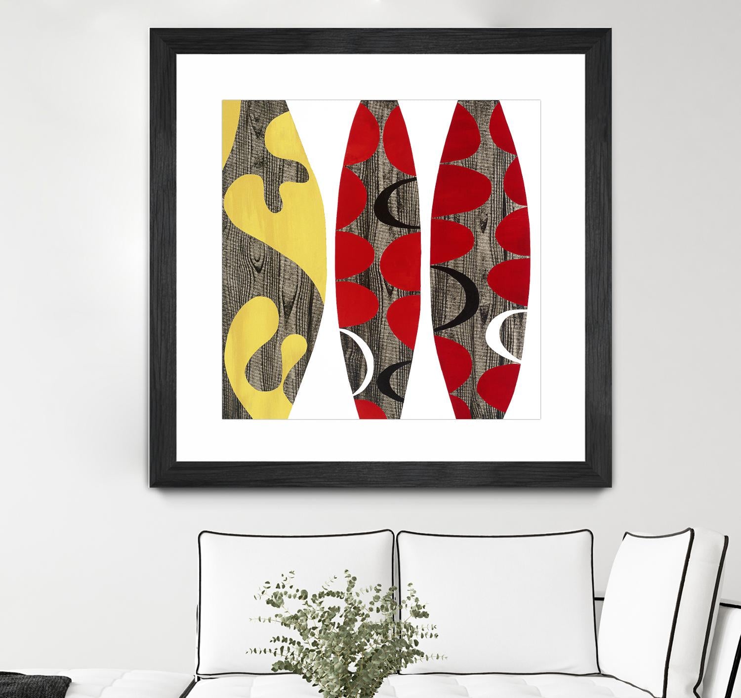 Empowerment I by Mary Calkins on GIANT ART - red abstract