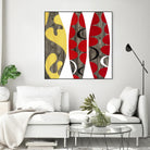 Empowerment I by Mary Calkins on GIANT ART - red abstract