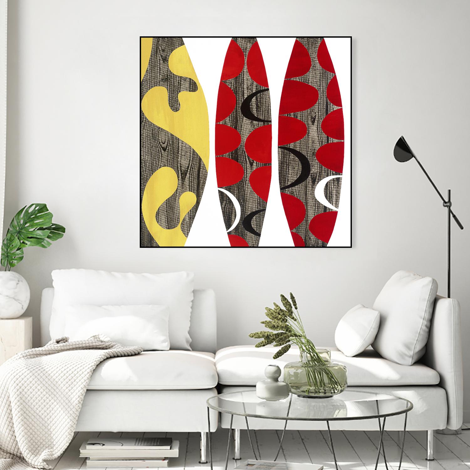 Empowerment I by Mary Calkins on GIANT ART - red abstract