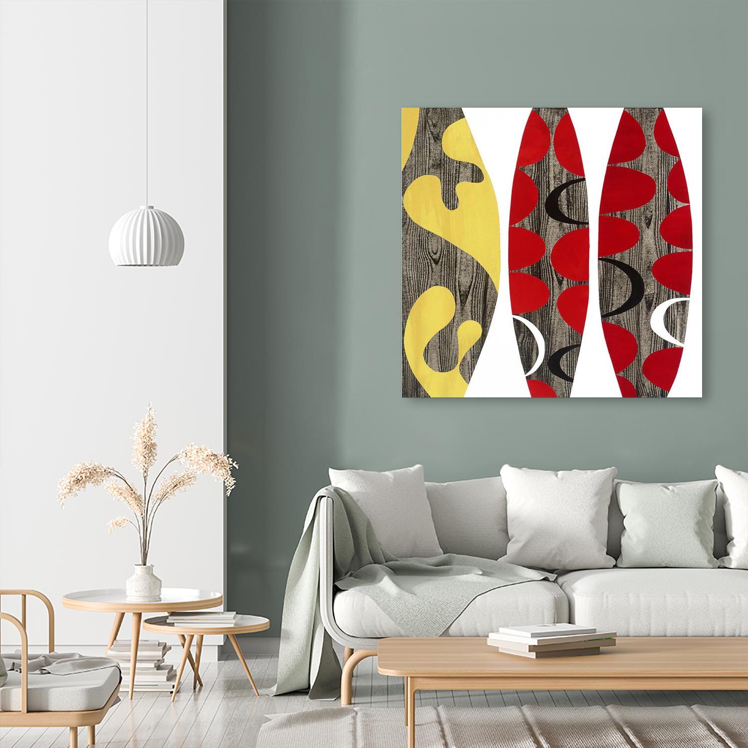 Empowerment I by Mary Calkins on GIANT ART - red abstract