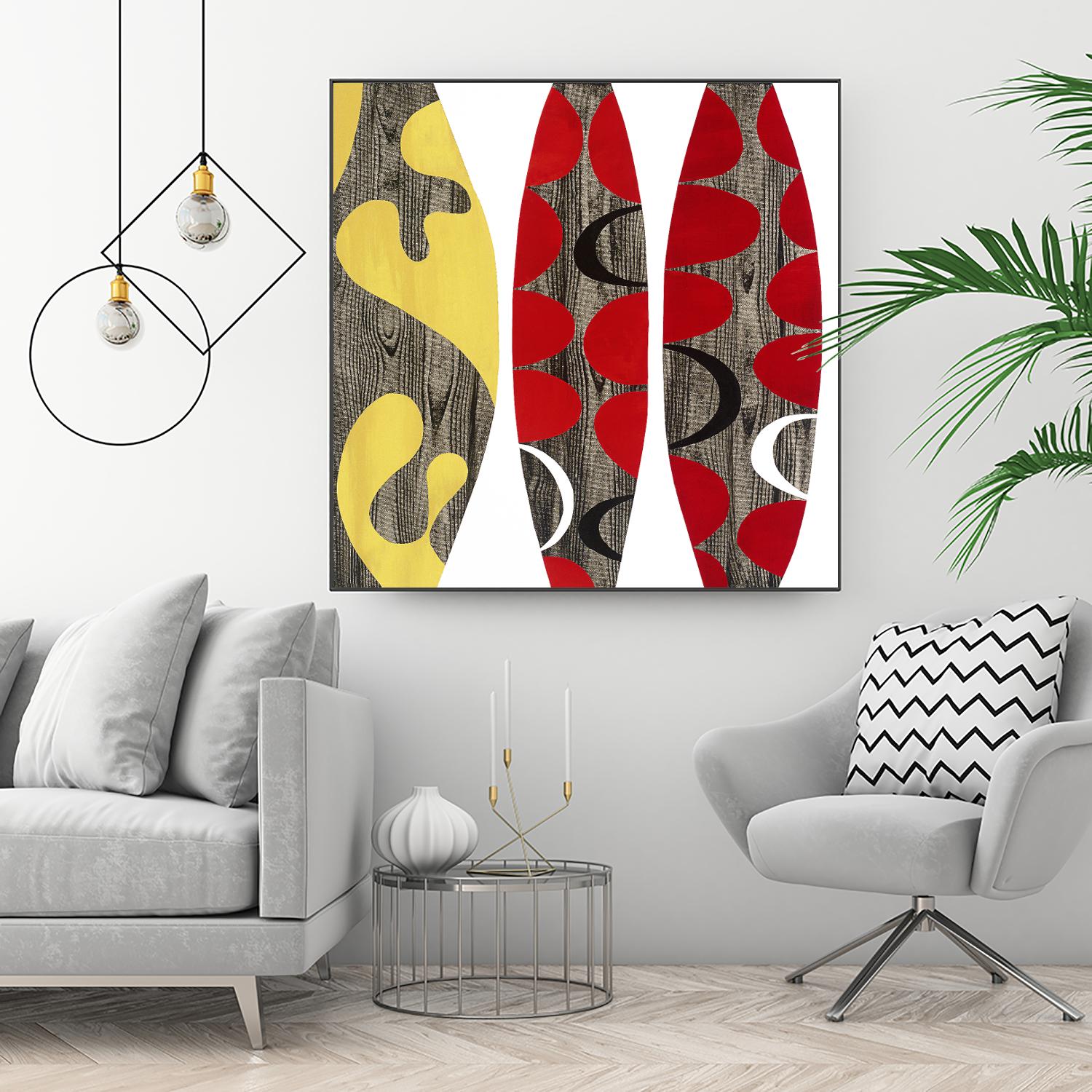 Empowerment I by Mary Calkins on GIANT ART - red abstract