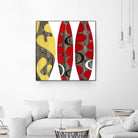 Empowerment I by Mary Calkins on GIANT ART - red abstract